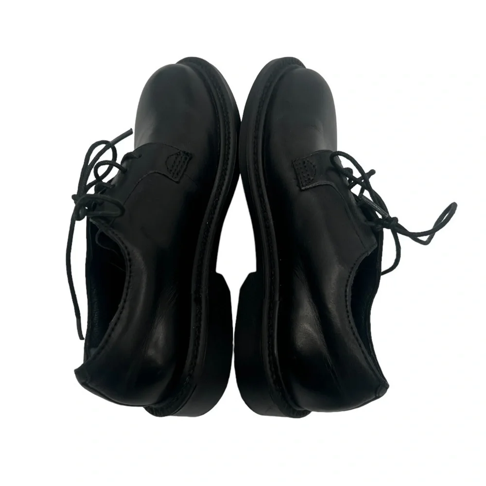C2 By Calibrate Black Leather Lace Up Dress Shoes Size 9 1/2 Toddler Boy’s
